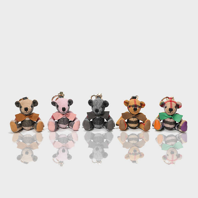 Keychains Lanyards Thomas Teddy Bear Bag charm designer womens mens Keychain fashion cute Cartoon key chain Car key pendant backpack bag Accessories S25311