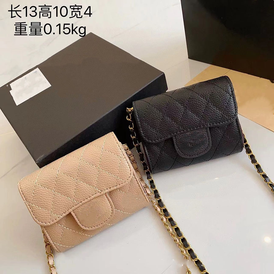 Designer women's bag Fashion everything Outdoor portable purse Summer new Ringer Mini coin purse Single shoulder Crossbody cute chain bag Ladies Caviar purse