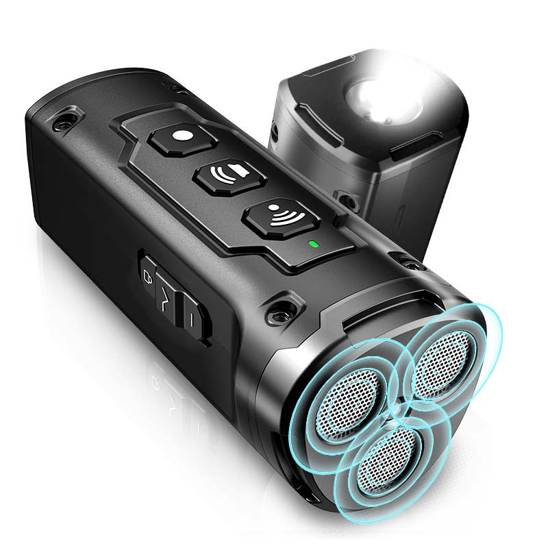 NPS Dog Bark Deterrent Device - Professional Dog Training Tool with 3X Sonic Emitters 50ft Range - Anti Bark Barking Dog Silencer - Rechargeable black