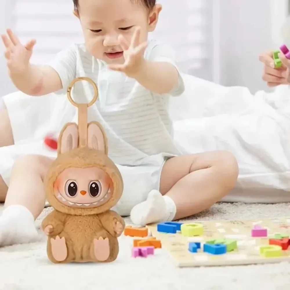 Labubu Blind Box Seat Series Anime Character Pendant Plush Model Toy Monster Clone Keychain Toy Christmas GiftC250310