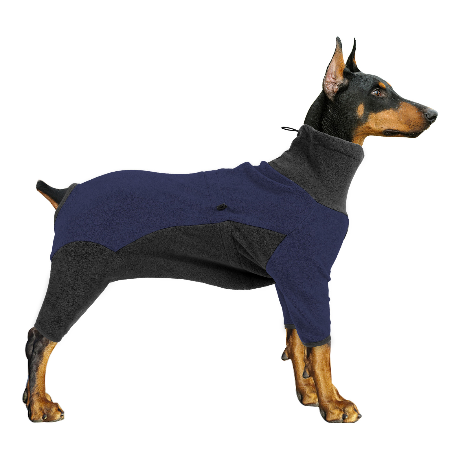 dog clothes Adjustable Full-Coverage Dog Coat with Thickened Warm Cotton, High Neck & Fleece Lining for Ultimate Comfort & Warmth