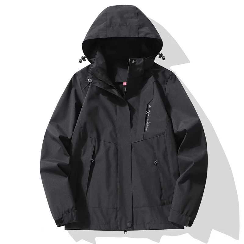 Mens Charge Jacket Spring Autumn Fashion Color-Blocked Waterproof Windproof Outdoor Adventure Hooded Coat Mens Casual JacketT250311