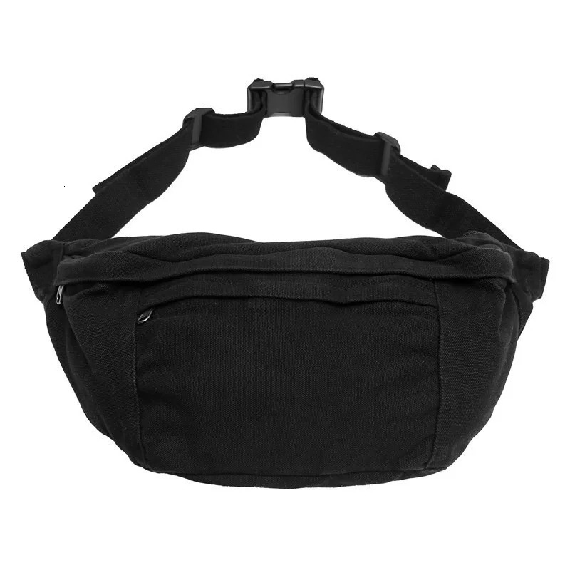 Fashion Trend Waist Bags Ladies Canvas Waist packs Phone Pack Street Hip hop Belt Bags Large capacity Unisex Crossbody Chest Bag R250311