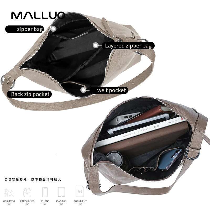 Women Cowhide Genuine Shoulder Bag Ladies Large Capacity Cow Leather Handbag Female Fashion Design Crossbody Bags