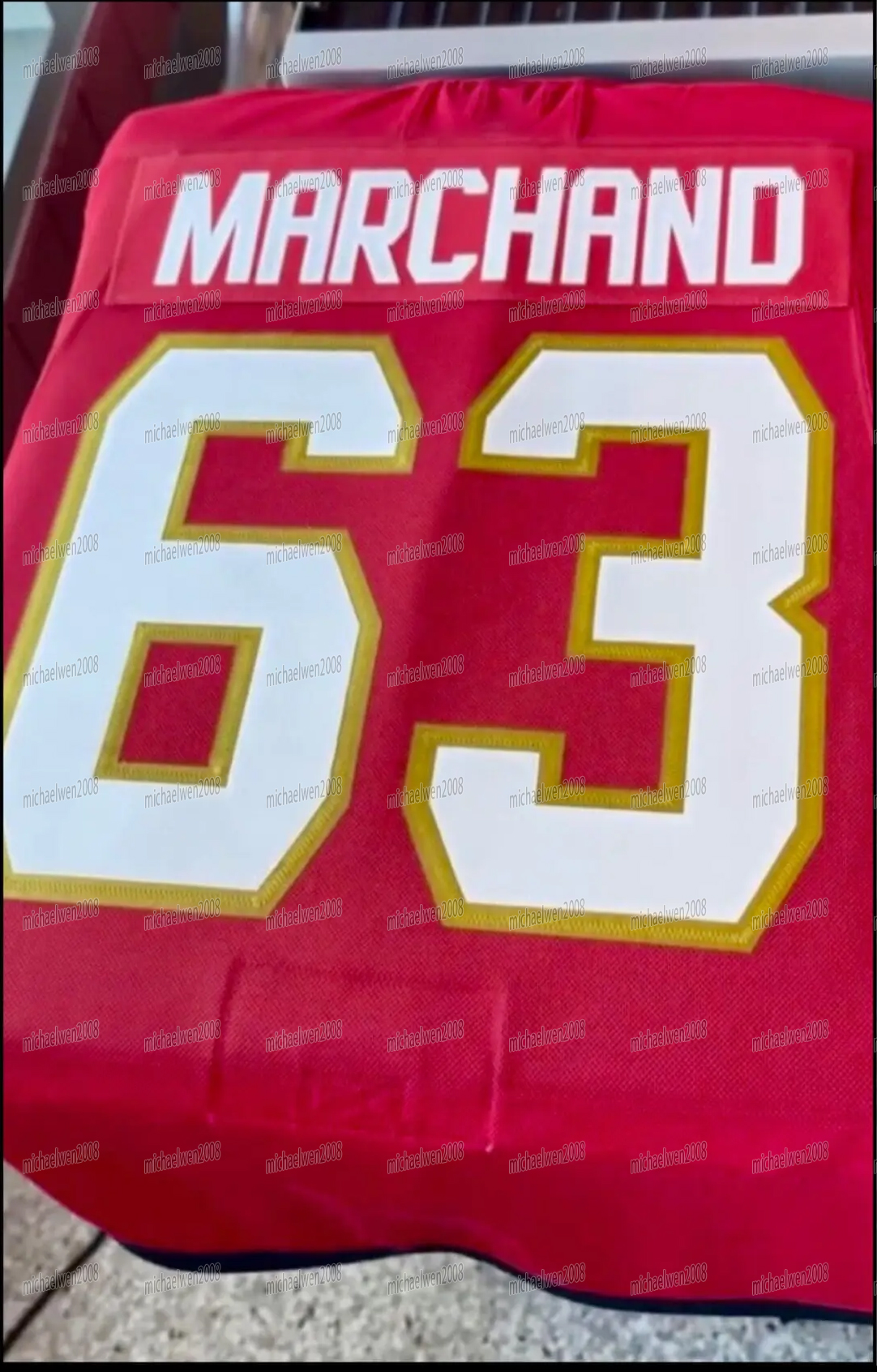 Personalized Custom Hockey Jersey Aleksander Barkov Brad Marchand Matthew Tkachuk Gustav Forsling Sergei Bobrovsky