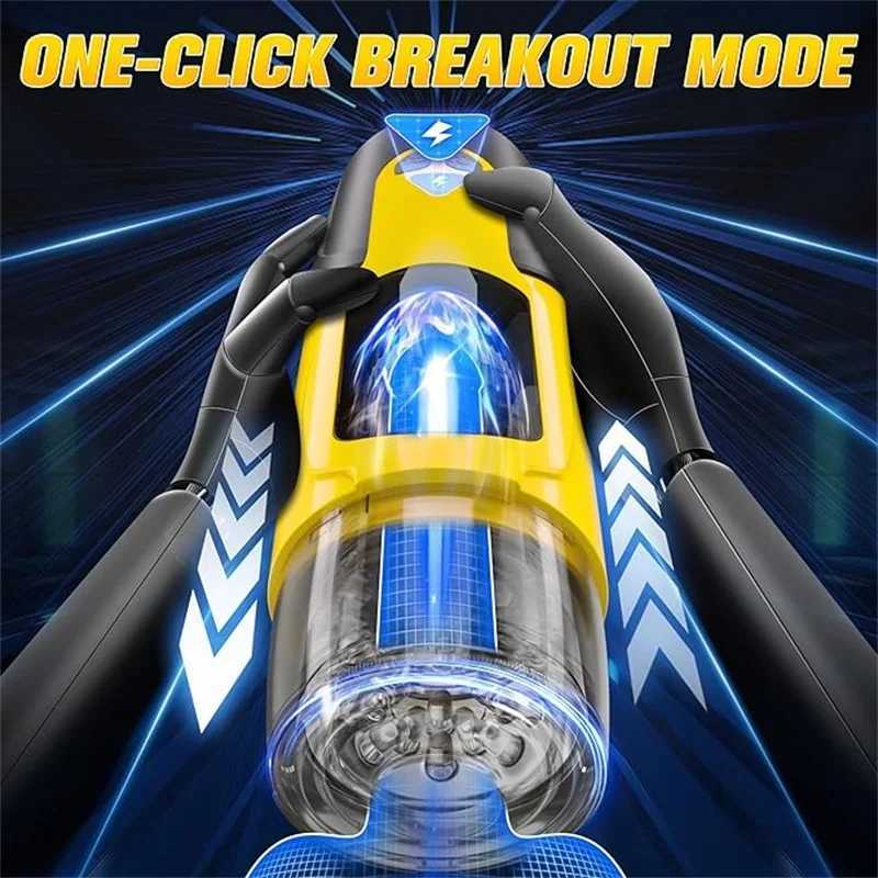 Automatic Thrusting Male Masturbator Vibration Penis Blowjob Machine Masturbation Cup Pocket Pussy Sex toy Men Adult Products 18 W250311