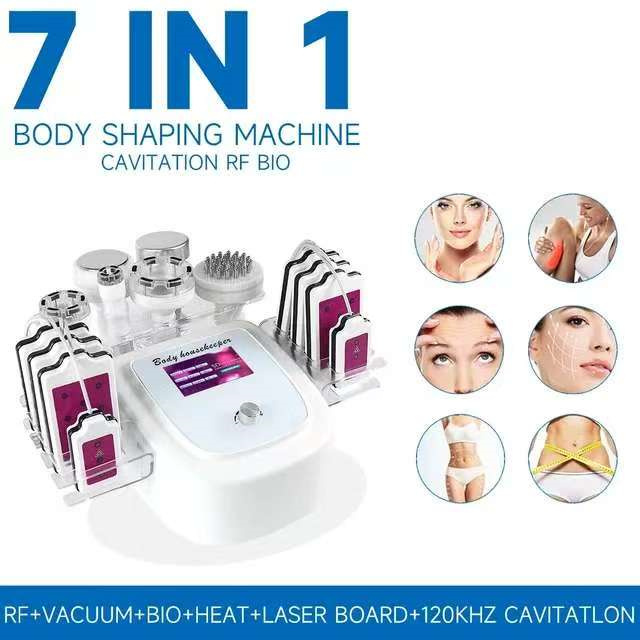 7 In 1 80K Vacuum Cavitation Ultrasonic Machine leser Lipo Massage fit Burning Cellulite Removal Body Slimming Shape Massager