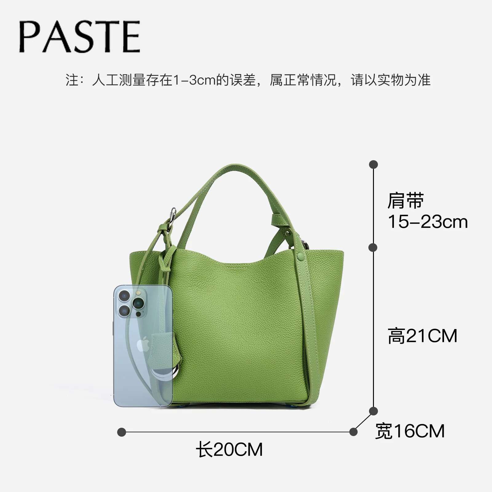 New 2025 Spring Summer Avocado Green Color Basket Shopper Tote Fashion Real Cow Leather Women Shoulder Bag Lazy Style Handbag