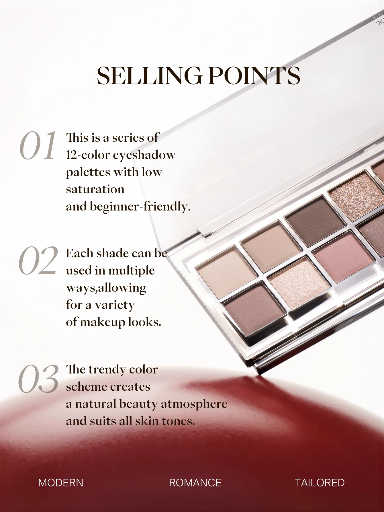 JOOCYEE 12 Shades Eyeshadow Palette 250306