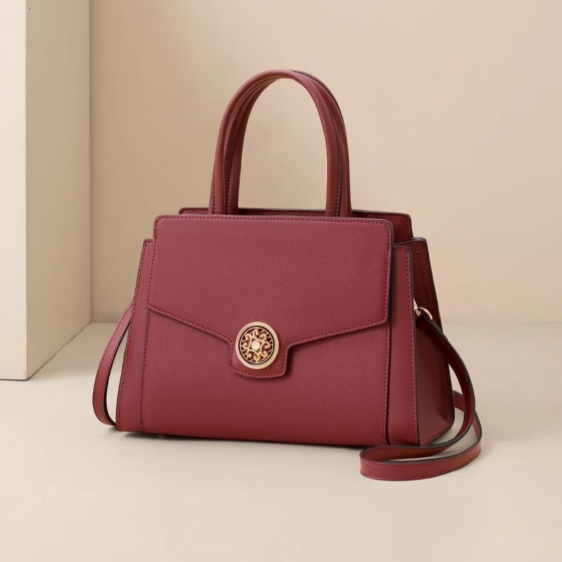 Made Of Genuine Leather 2025 New Chinese Style Handbag Mothers, With A High-End Feel Versatile Temperament, Suitable For Carrying Crossbody And Large 