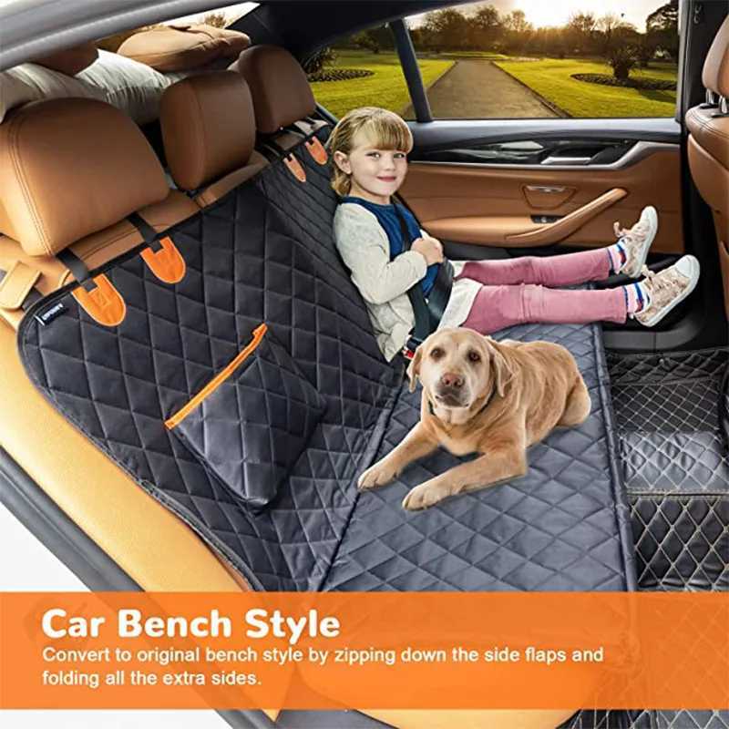 Dog Carriers Car Seat Cover Waterproof Pet Travel Dog Carrier Hammock Car Rear Back Seat Protector Mat Safety Carrier For Dogs 250205