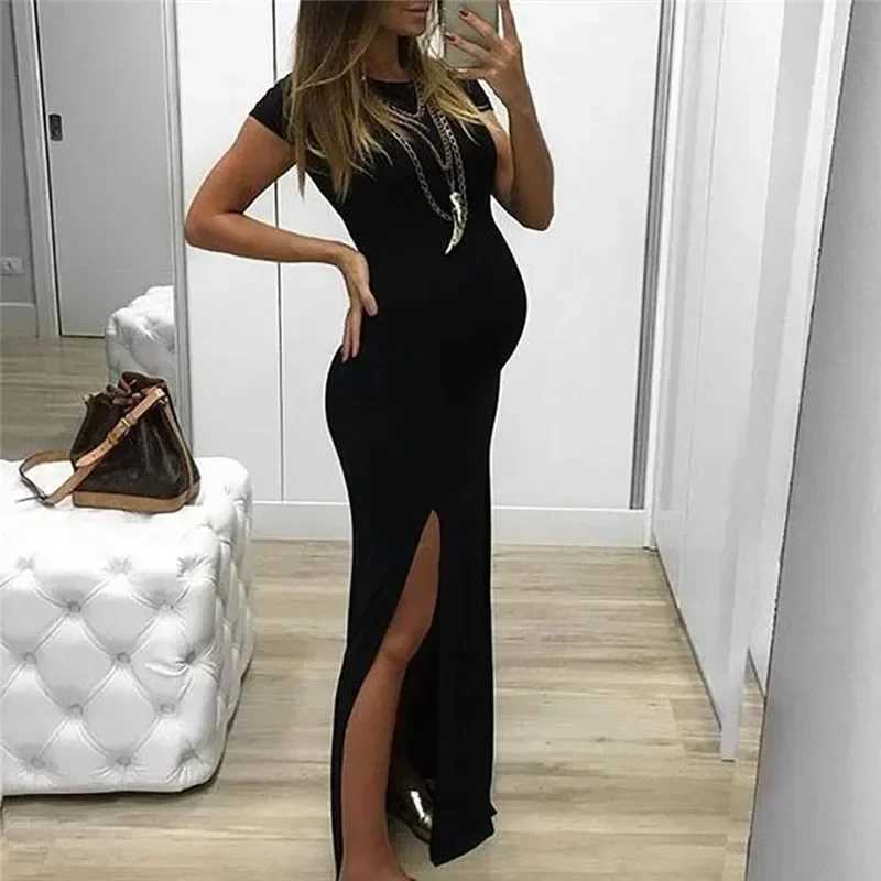 Maternity Dresses Summer Women Pregnancy Sleeveless Crew Neck Cartoon Patterns Tank Dress Bodycon Clothes for PregnantT250311