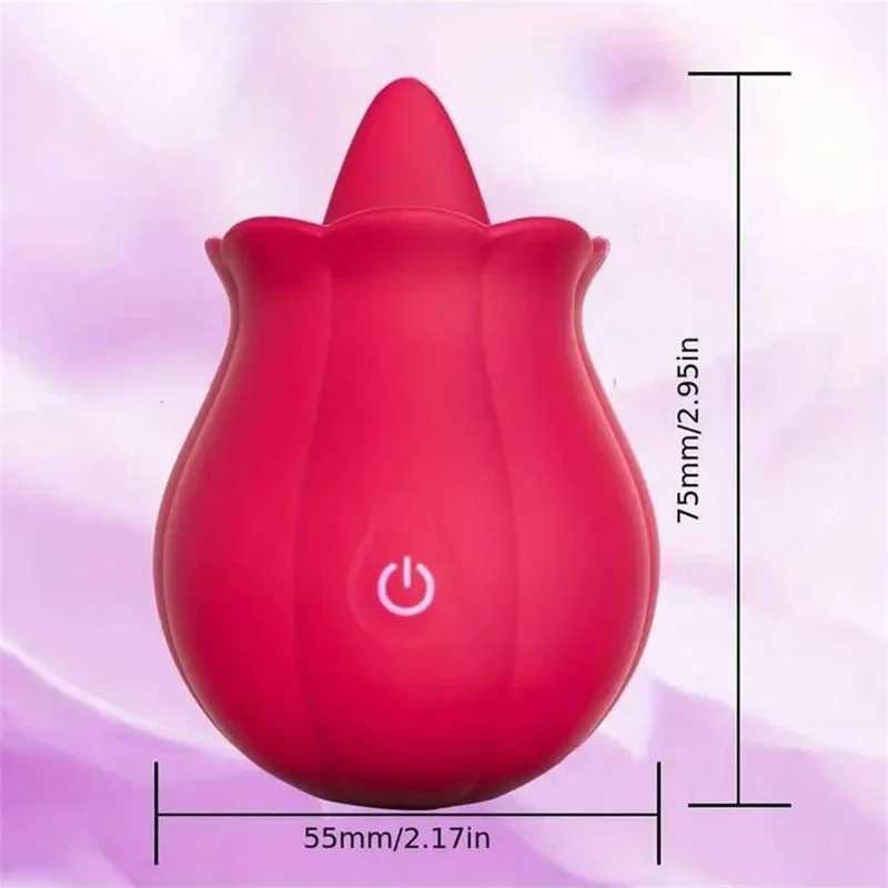 Rose toy swinging tongue licking female strong oral and lip stimulation massager adult product female sex toyXJ250311
