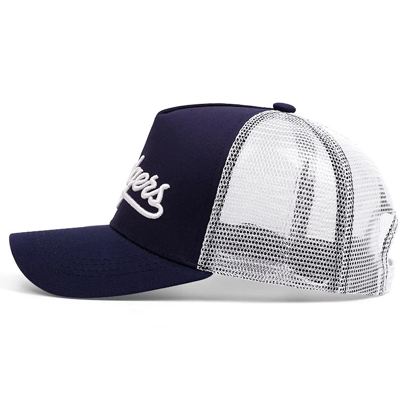 Simple letter embroidered baseball caps mens and womens outdoor sports event cap American trucker net 250311
