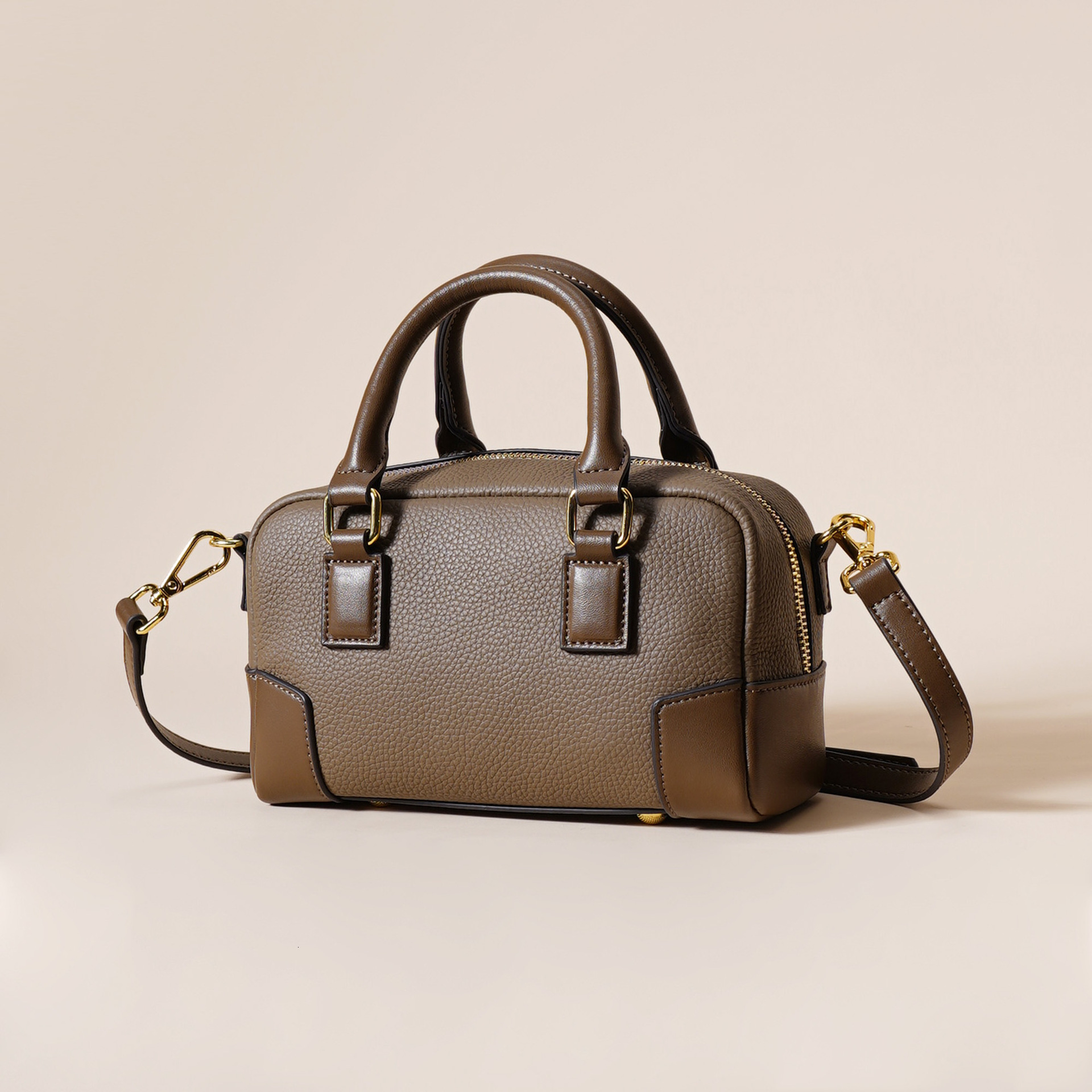Top Layer Cowhide And Genuine Leather Women's Bag, New 2025 Fashion, Light Luxury Texture, Casual Single Shoulder Crossbody Handbag For Women