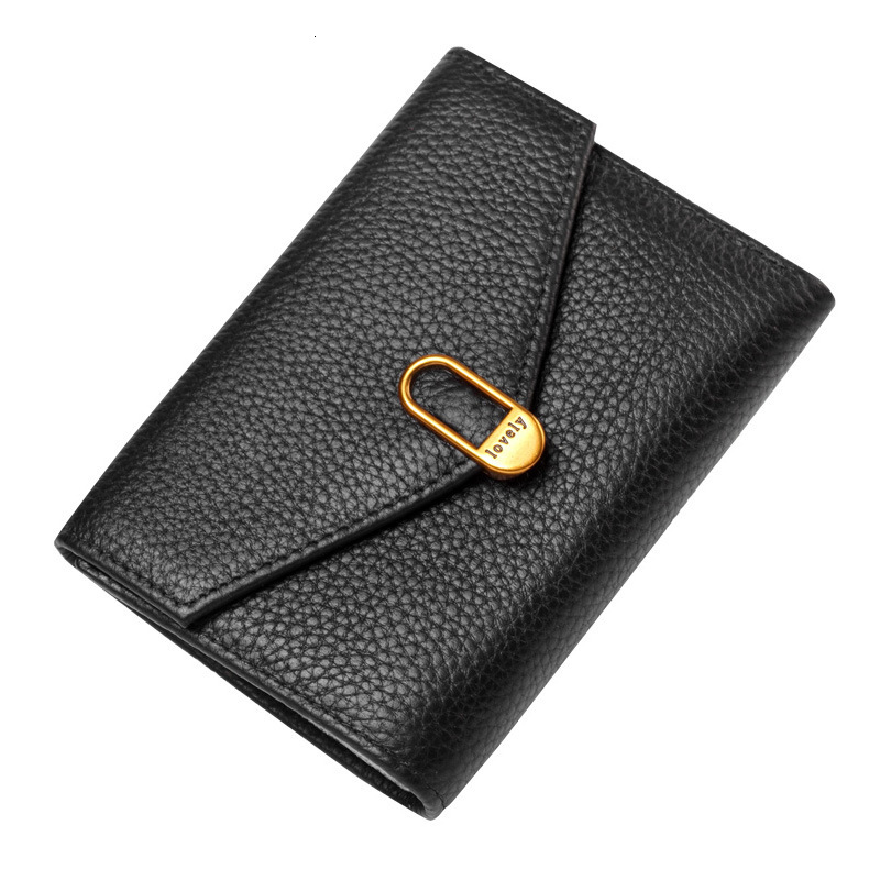 Short 2025 New Thin Luxury Fashion Designer Women s Multi Functional Card Bag Wallet Soft Leather Folding Leather Mini Handbag