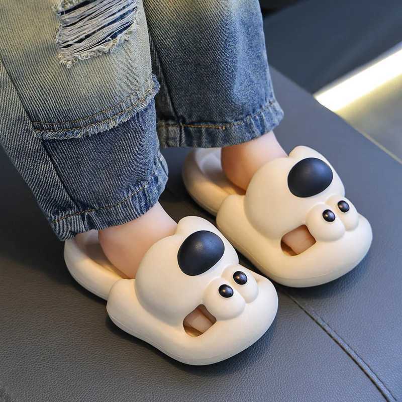 Cartoon puppy Childrens Slippers Baby Indoor Flip-Flops Boys and Girls Cute Bathroom Non-slip Sense of Cloud SandalsT250311