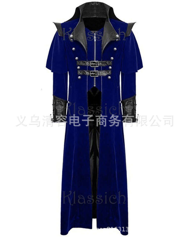 New Gothic Style Stage Performance Vampire Coat, Men's Trench Coat