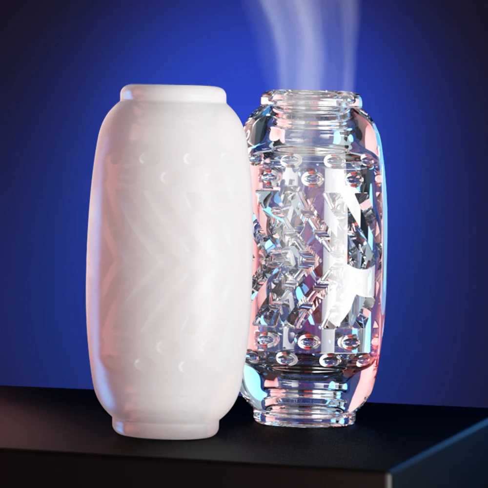 Male Masturbator Cup Soft Pussy Sex Toys Transparent Vagina Adults Endurance Exercise Adult Supplies Vacuum Pocket Cup for MenXJ250311