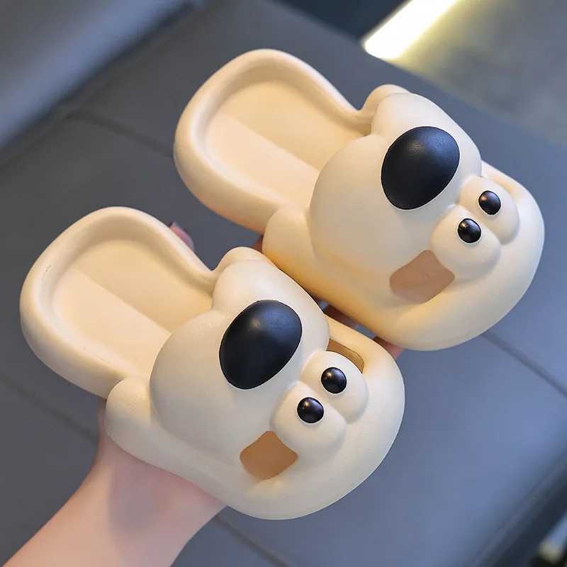 Cartoon puppy Childrens Slippers Baby Indoor Flip-Flops Boys and Girls Cute Bathroom Non-slip Sense of Cloud SandalsT250311