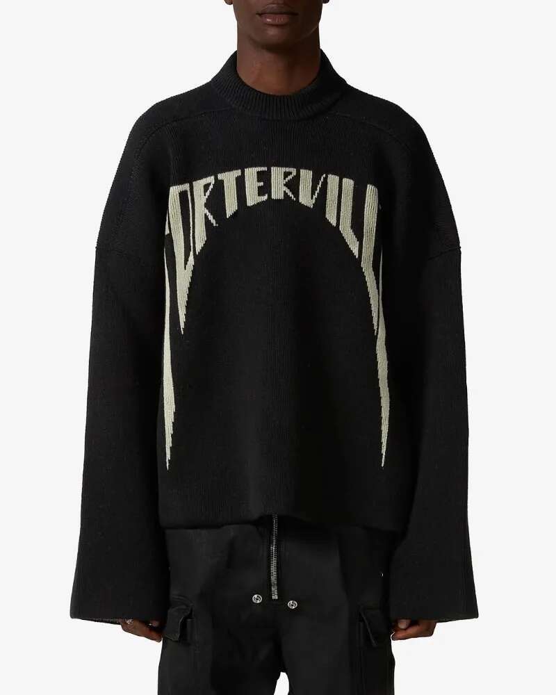 Y2k Streetwear Trend Gothic Letters Oversized Sweater Women's Fashion High Street Haruku Casual Pullover Pattern Long Sleeved