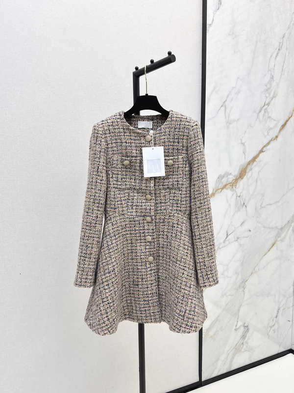 Women's Jackets designer coat High end Chan Weaving Exquisite and Elegant Coarse Floral Dress Coat Spring