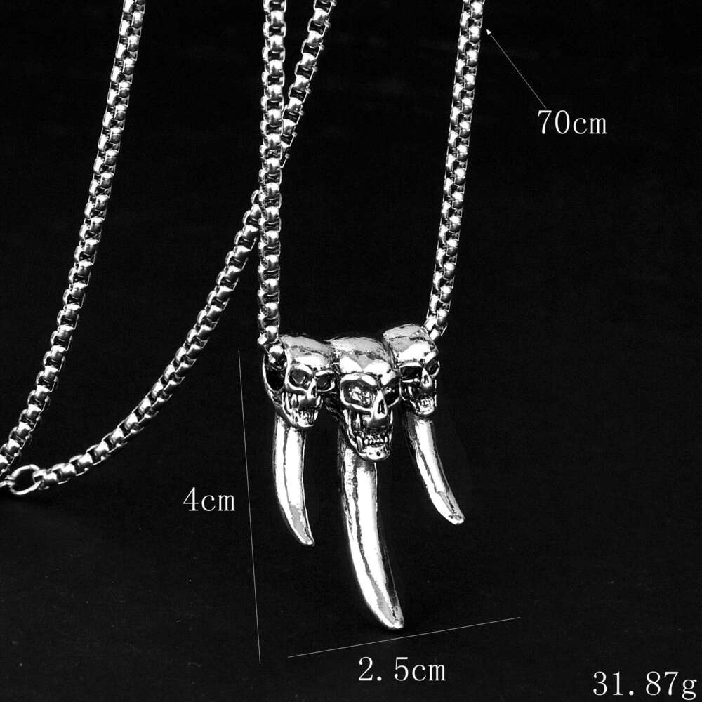 Men's Necklace Hip Hop Personalized Instagram Long Sweater Chain Couple Pendant Headpiece