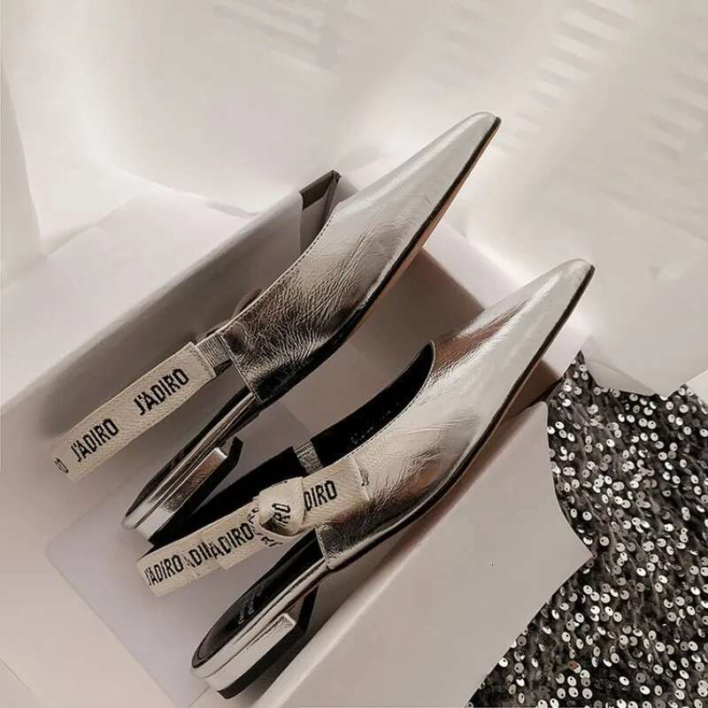 Pointed-toe CNMR Fashionable Buckle Solid Color High-heeled for in Autumn Sandals Women Designers