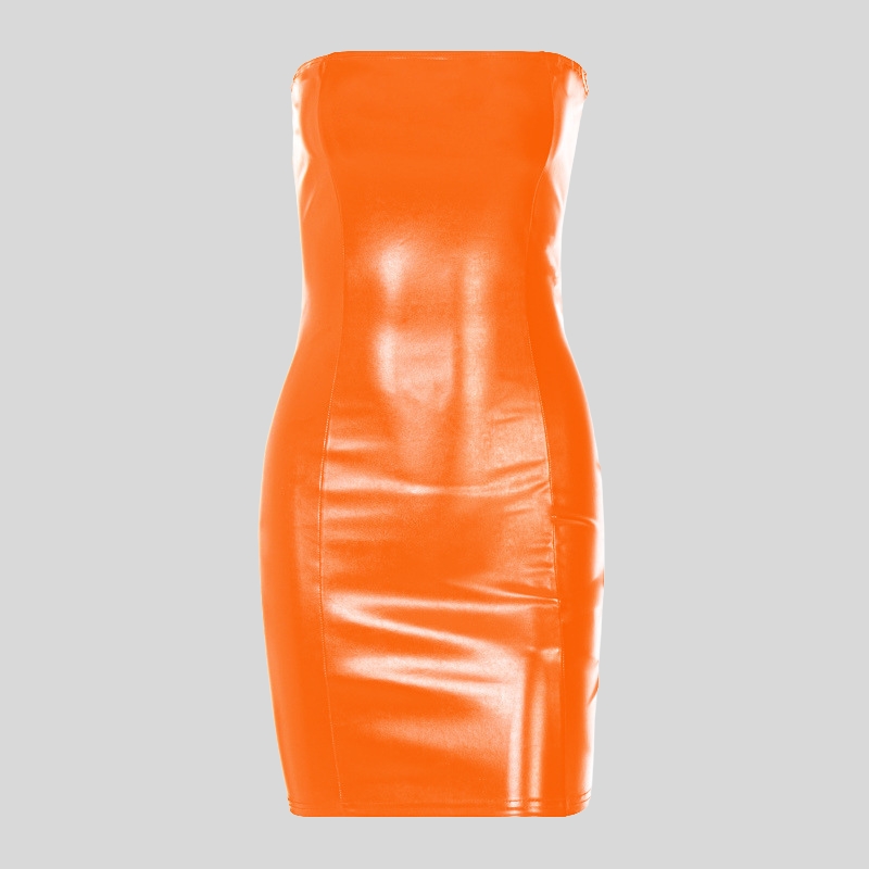 European and American women's clothing new summer sexy tube top temperament dress night skirt
