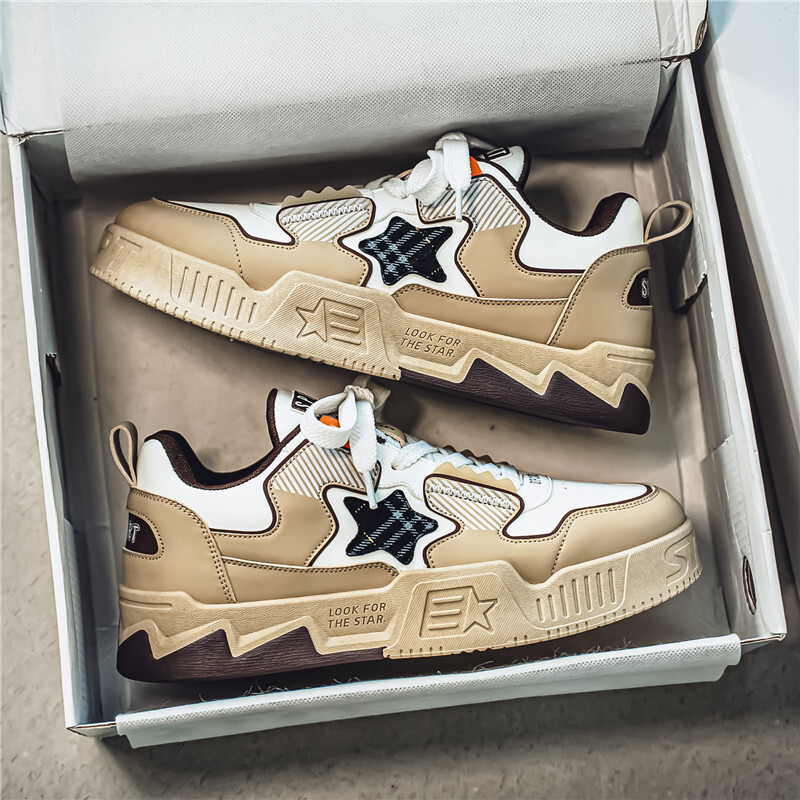 Men's Sports Shoes 2025 Designer's New Breathable Sports Casual Board Shoes, Star Trend Versatile Youth Niche Design Fashion Shoes