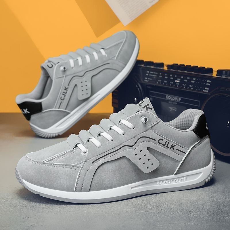Sports Men's Korean Version 2025 Autumn New Outdoor Thick Soled Low Top Trendy Fashionable Running Casual Board Shoes Men