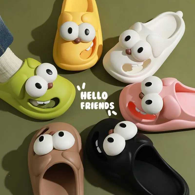Eyriphy Unisex Beach Sandals Indoor Outdoor Non-Slips House Slippers Men Fashion Animal Slippers Cute Cartoon Women SlippersT250311