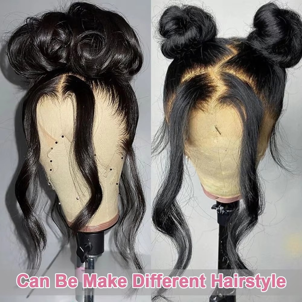 Free shipping Peruvian Soft 360 Full Wig Human Hair Pre Plucked Body Wave Glueless 13x4 13x6 Hd Transparent Lace Front Wigs Synthetic for Women