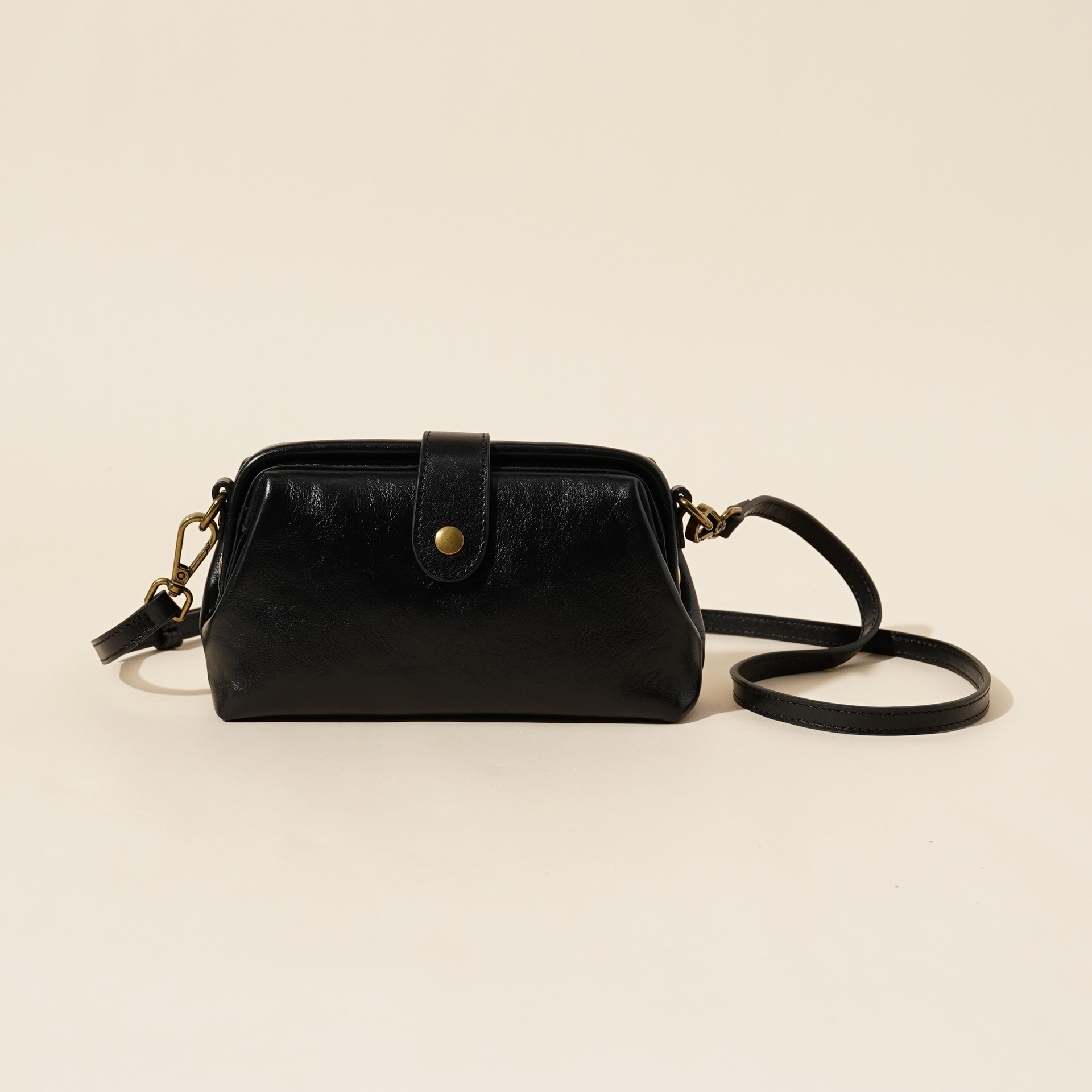 Top Layer Cowhide 2023 New Fashionable Versatile Casual Crossbody Trendy And High-End Genuine Leather Women's Bag, Shell Bag