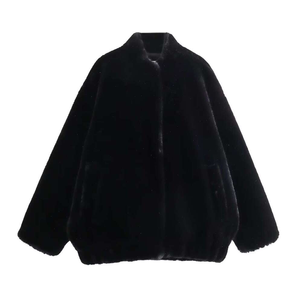 Y2k2023 Autumn And Winter New Style Temperament Artificial Fur Effect Pilot Jacket For Women