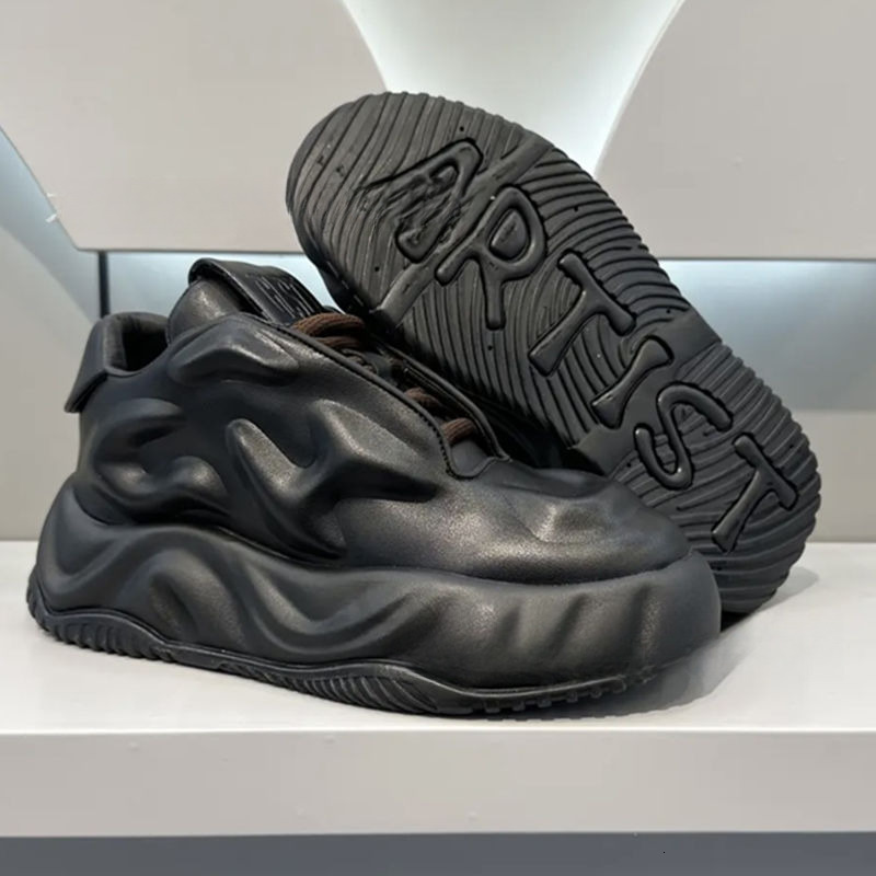 2025 Designer Spring Thick Soled High Rise Sneakers Internet Famous Fashion Shoes Fashion Niche Style Outdoor Shoes Multi-function Casual White Shoes