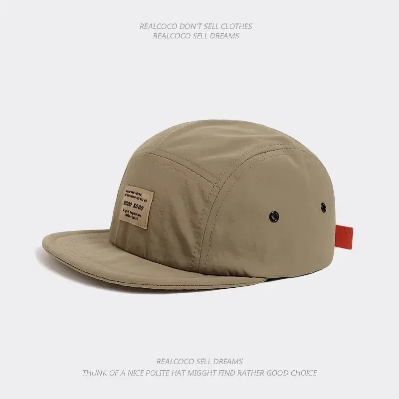 Japanese Quickdrying Breathable Short Brim Baseball Cap Men Women Face Small Foldable Soft Top Hiphop Hat 250311