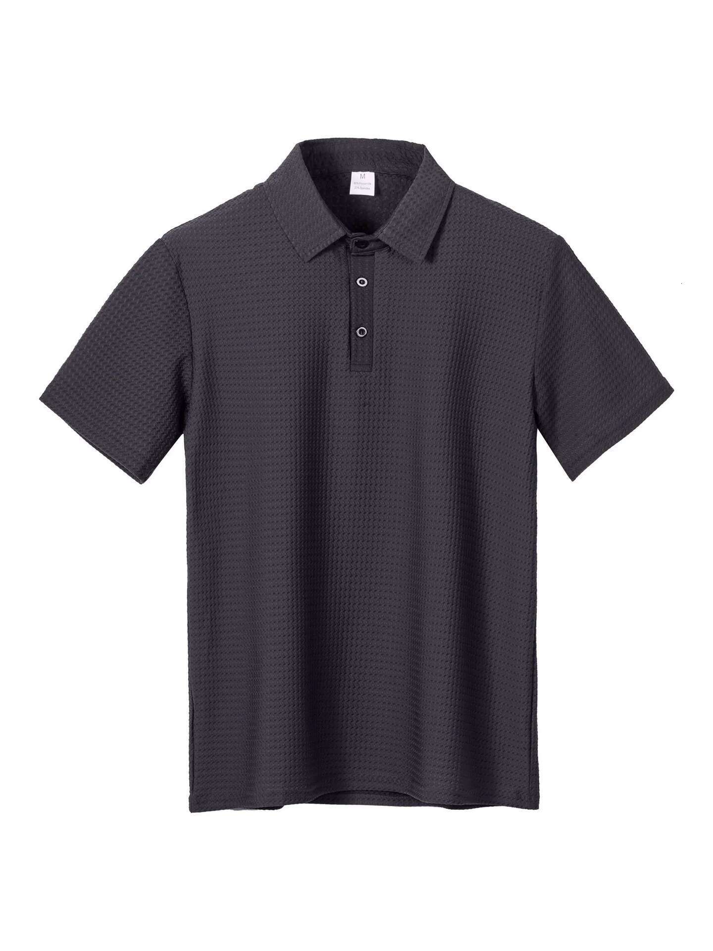 Cross-Border Summer Sell High-End New Quick Dry Men's Ice Silk Collar POLO Polo Shirt