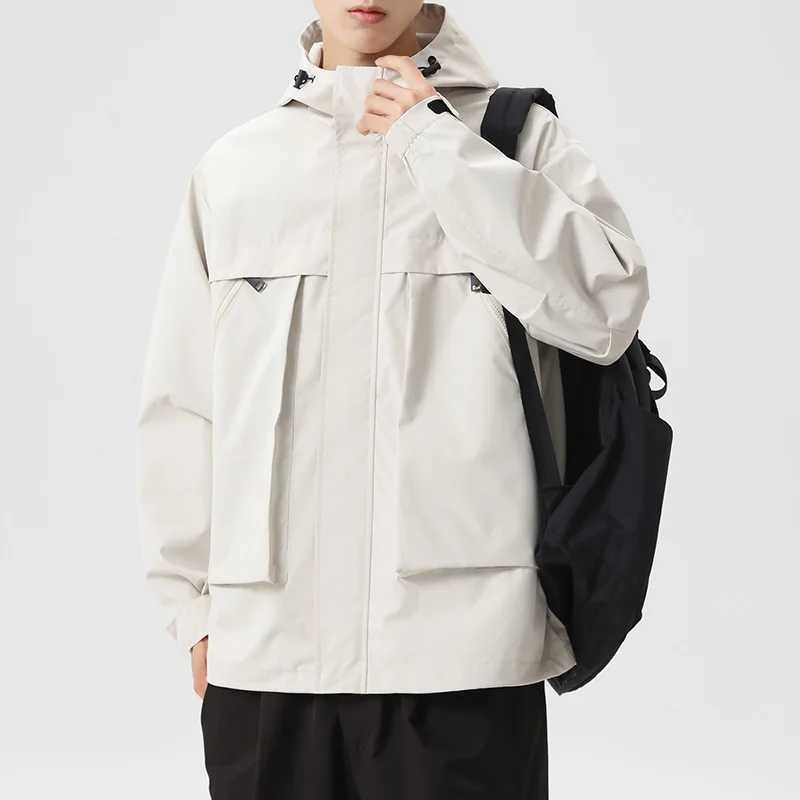 Men Jacket Hooded Windbreaker Trench Oversize 6XL 7XL 8XL Plus Size Black Light Coats Loose Male Waterproof Breathable SoftshellT250311