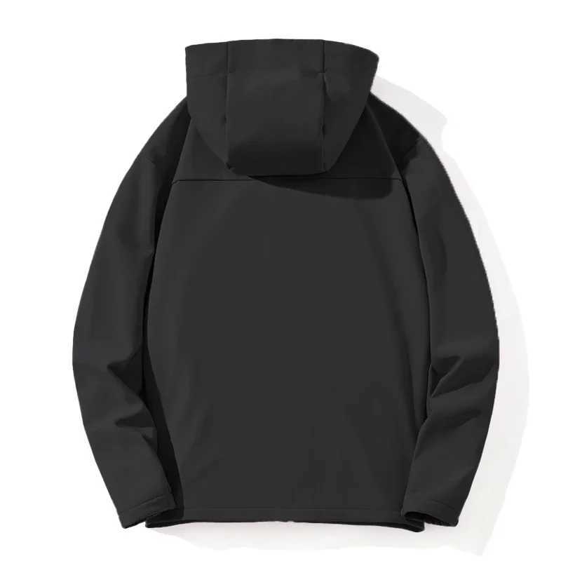 LNGXO Mens Winter Warm Fleece Jacket Waterproof Windproof Soft Shell Outdoor Thermal Coat for Hiking Camping Climbing SkiingT250311