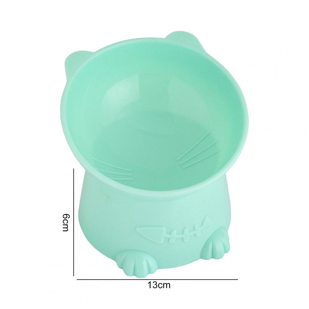 Sturdy Pet Food Bowl PP Cats Dogs Water Feeder Dish Plate Tilted Easy to Wash Pet Feeder Bowl Pet Supplies - view 4