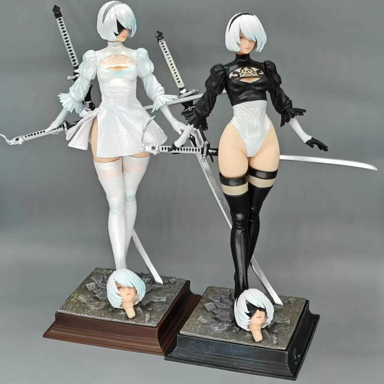 28cm NieR Automata Yorha No. 2 peB 2B YoRHa Anime Girl PVC Action Figure Toy 4 Sle Game Statue Adult collection Model DollXJ250311