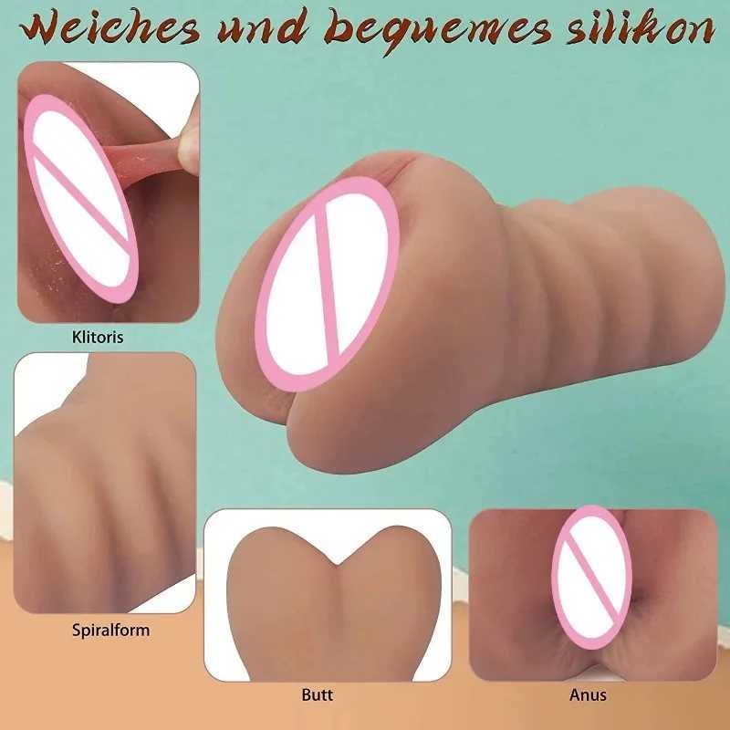 QUBANLV SexToys Male Masturbation Toy Full Size Masturbation Cup 650g Airplane Cup Real Vaginal Experience Adult Sex ProductXJ250311