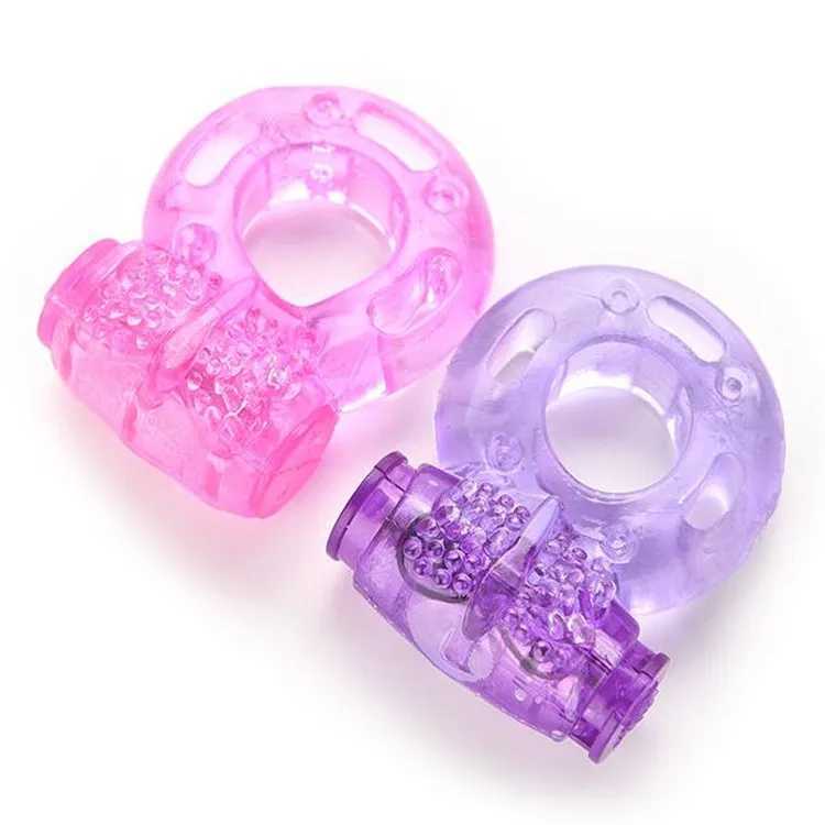 Vibrating Penis Ring for Men Male Penis Extender Vibration Penis Rings Sexshop Adult Sex Toys - 2 PcsXJ250311