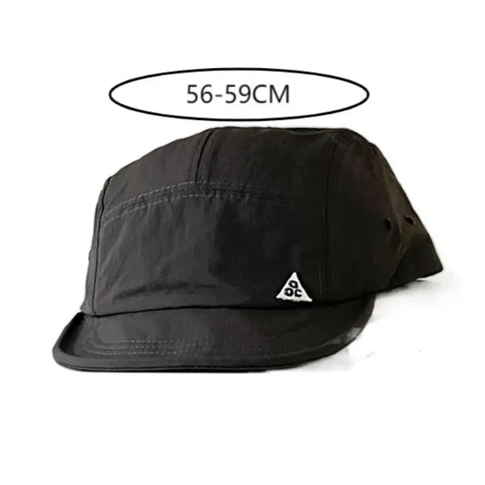 Adjustable Retro Quickdrying Short Brim Baseball Caps Summer Outdoor Sunscreen Casual Versatile 5flap Tooling Camping Hat 250311