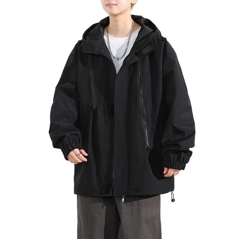 Spring Autumn Casual Jacket Men/Women Outdoor Waterproof and Windproof Hooded Windbreaker CoatsT250311