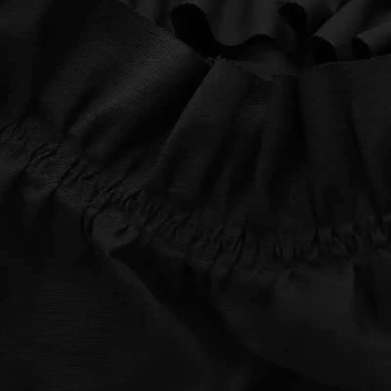 LANMREM Irregular Vest For Women Notched Collar Asymmetry Ruffles Spliced Black Coat Fashion 2025 Summer Autumn New 2Da5800