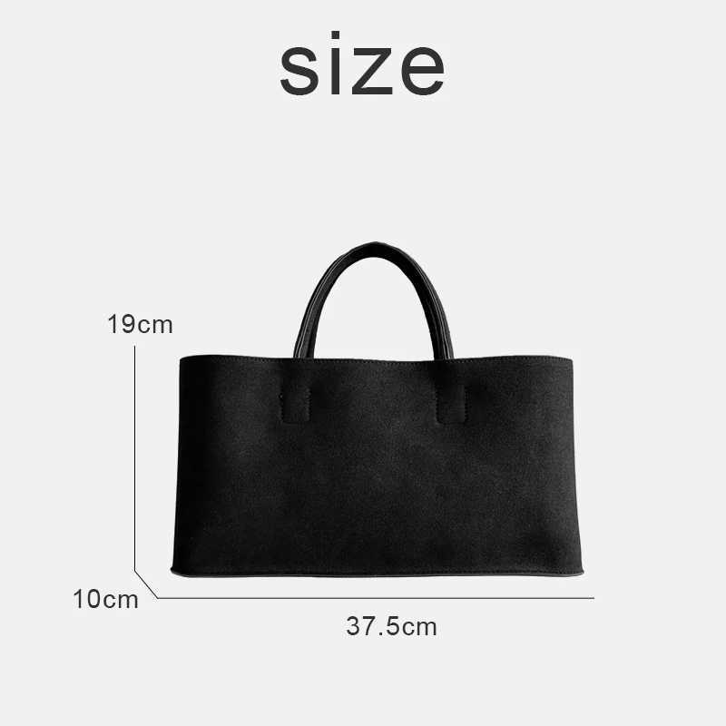 ic Faux Suede Tote Bags For Women Luxury Designer Handbags And Purses 2024 New In Top Handle With Inner Pocket Carry WristC250311
