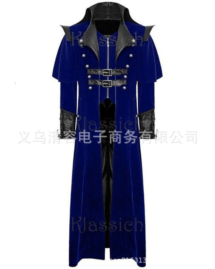 New Gothic Style Stage Performance Vampire Coat, Men's Trench Coat