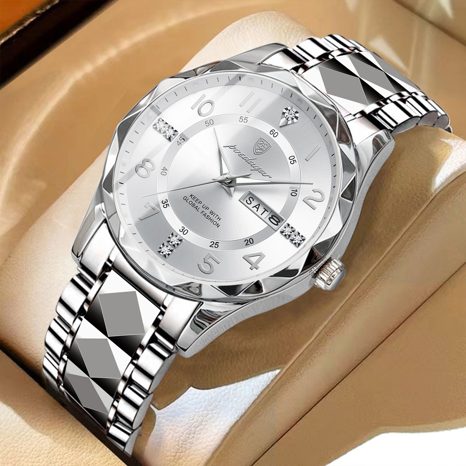 Stylish and Durable Mens Luxury Waterproof Luminous Quartz Watch Perfect for Every Occasion a Must Have Accessory for the Modern Man